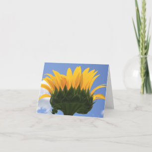 Noteringskort för blommor i Krona Tack Kort