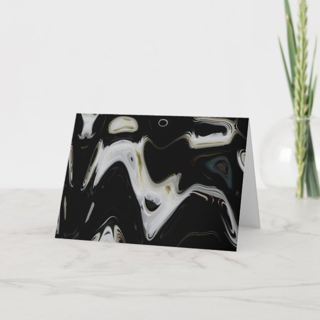 Noteringskort för Cerius-Abstrakt för nattblooming Helgkort (Framsida)