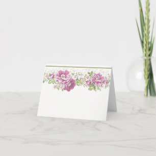 Noteringskort för land-blommor kort