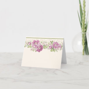 Noteringskort för land-blommor kort