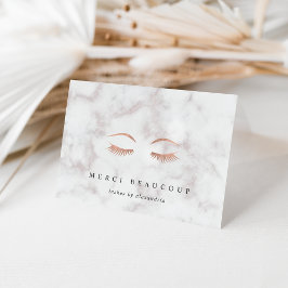 Noteringskort för Marble & Ro Guld Lash & Brows Lo OBS Kort