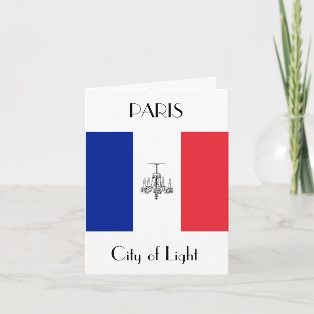 Noteringskort för Paris Thned Fransk Mode Kort (Framsida)