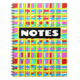 "NOTES" färgstark bärbar dator/Journal Anteckningsbok