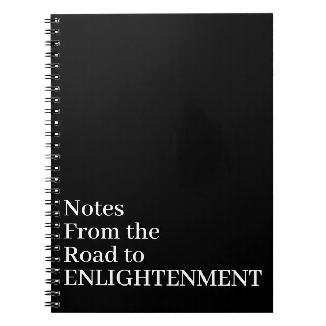 Notes from the Road to Enlightenment Buddhist Anteckningsbok (Framsidan)