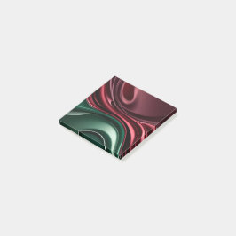 notes in stylish graphic post-it block