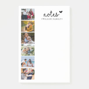 Notes Photo Collage Family Post-it Block