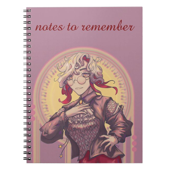 Notes to remember, anime, Citrine Anteckningsbok (Framsidan)
