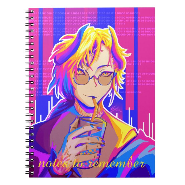 Notes to remember, anime, summer anteckningsbok (Framsidan)