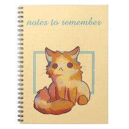 Notes to remember, Cat, kitten, poes Anteckningsbok