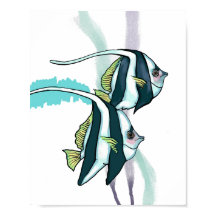 Nötfiskar, strandade undervattensdjur av fisk