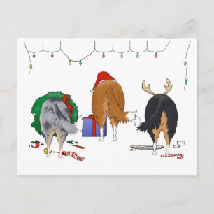 Nothin'Butt A Collie Jul Helg Vykort