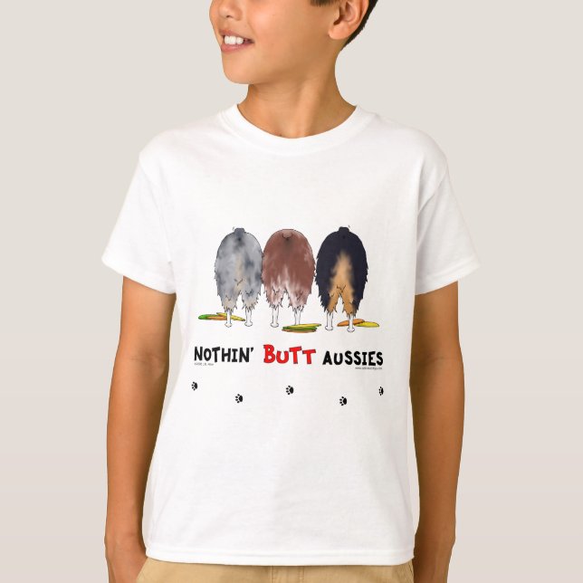 Nothin'Butt Aussies T-shirt (Framsida)