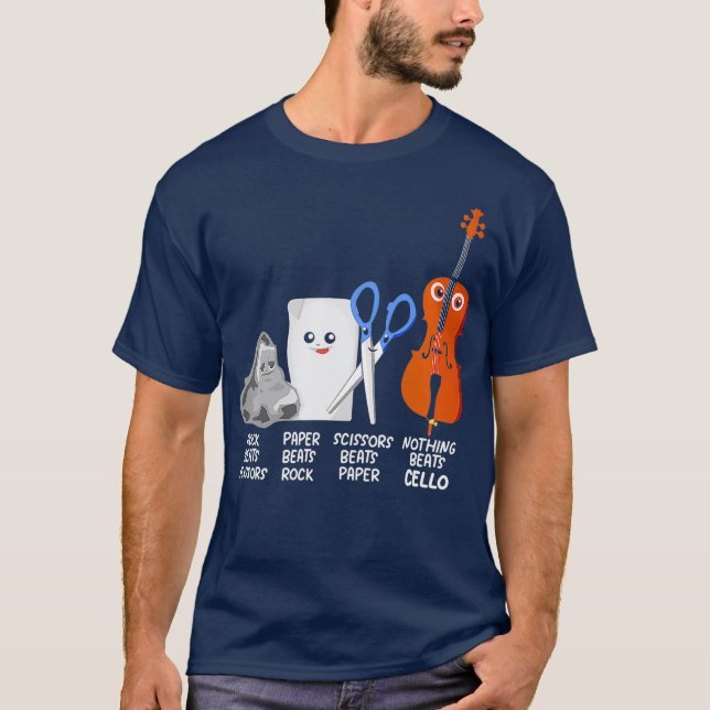 Nothing Beats Cello Quote  Funny Cellist Gift T Shirt (Framsida)