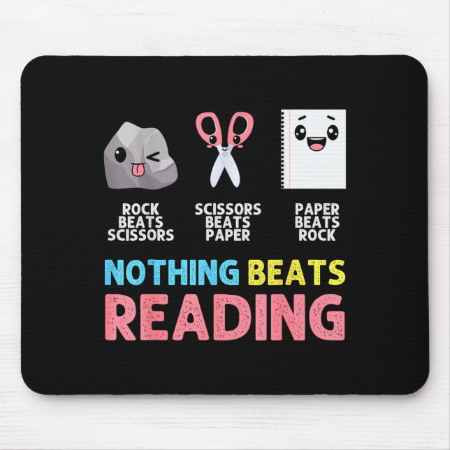 Nothing Beats Reading Funny Rock Paper Scissors  Musmatta (Framsidan)