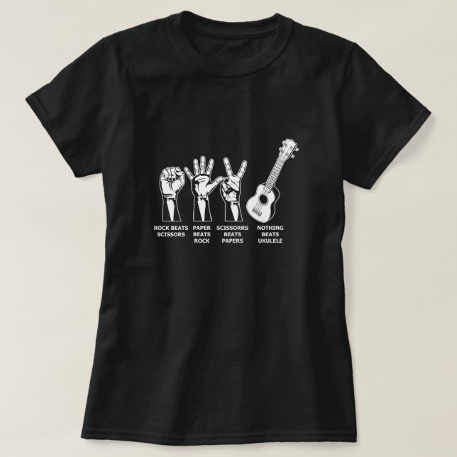 Nothing Beats Ukulele Uke Acoustic Instrument Gift T Shirt (Design framsida)