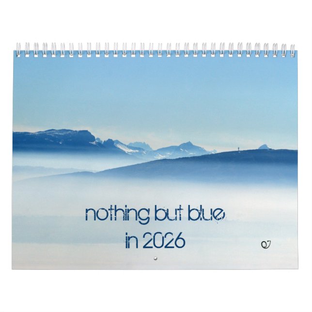 nothing but blue in 2026 kalender (Omslag)