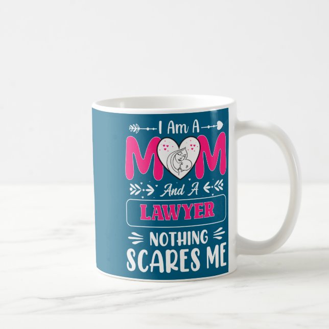 Nothing Es Me Funny Lawyer Mom Quote  Kaffemugg (Höger)
