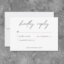 Nothing Fancy Just Love Minimalist Wedding  OSA Kort
