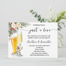 Nothing Fancy Just Love White Winter Wedding