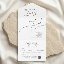 Nothing Fancy Minimalist Calm White Wedding