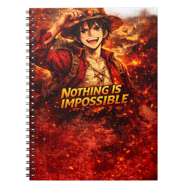 Nothing Is Impossible Äventyrsanteckningsbok – Ins Anteckningsbok (Framsidan)