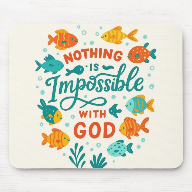 Nothing is impossible with god christian faith musmatta (Framsidan)