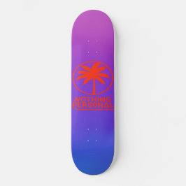 Nothing Personal Blå och Lila Gradient Mini Skateboard Bräda 18,5 Cm