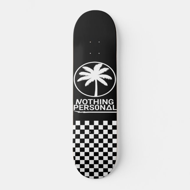 Nothing Personal Checker Dippad Skateboard (Framsida)