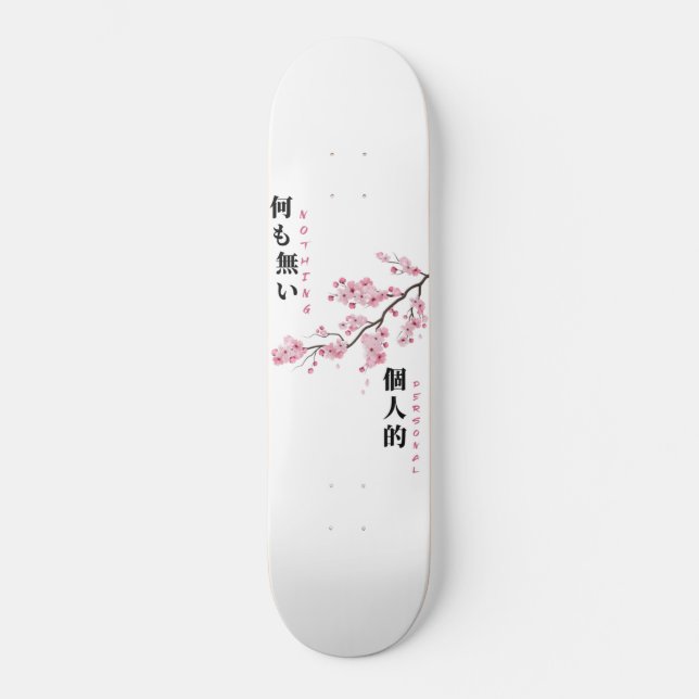 Nothing Personal - Cherry Blossom Skateboard (Framsida)