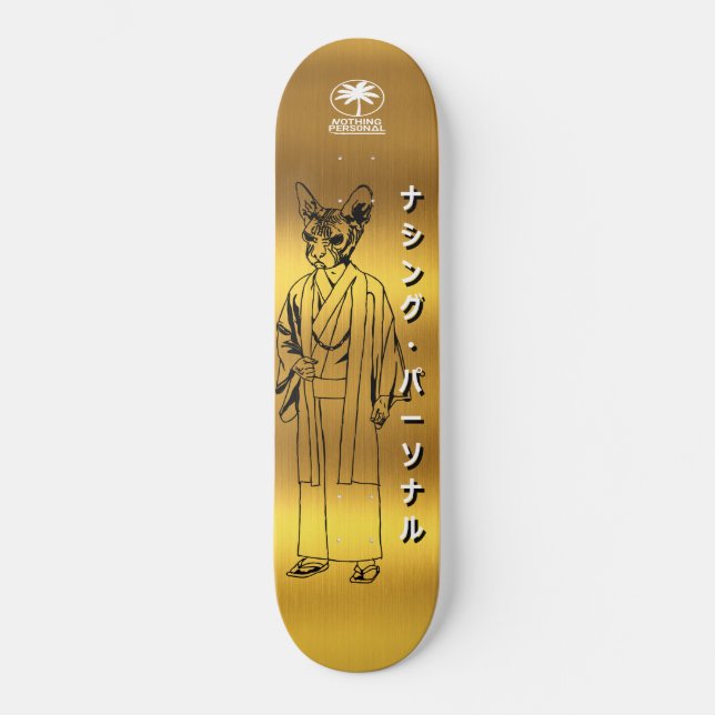 Nothing Personal Kimono Katt Skateboard (Framsida)