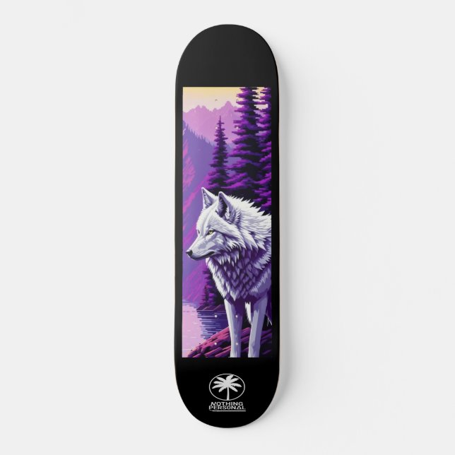 Nothing Personal Twilight Wolf Skateboard (Framsida)