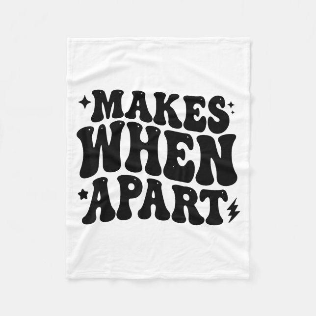 Nothing Sense We’re Funny Retro Quote Design  Fleecefilt (Framsidan)