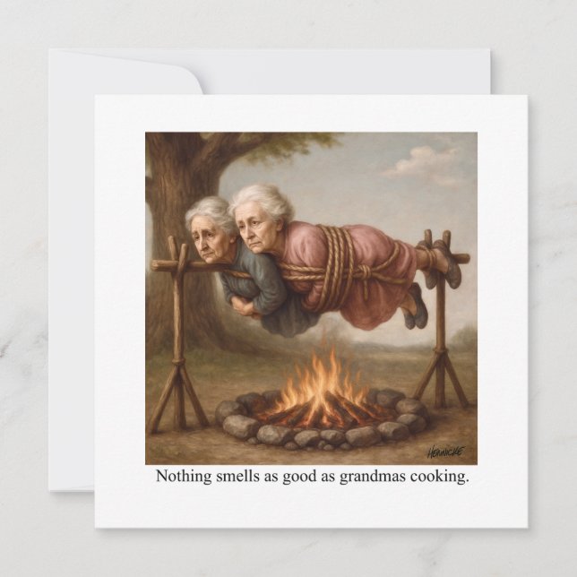 Nothing smells as good as grandmas cooking. inbjudningar (Framsida)