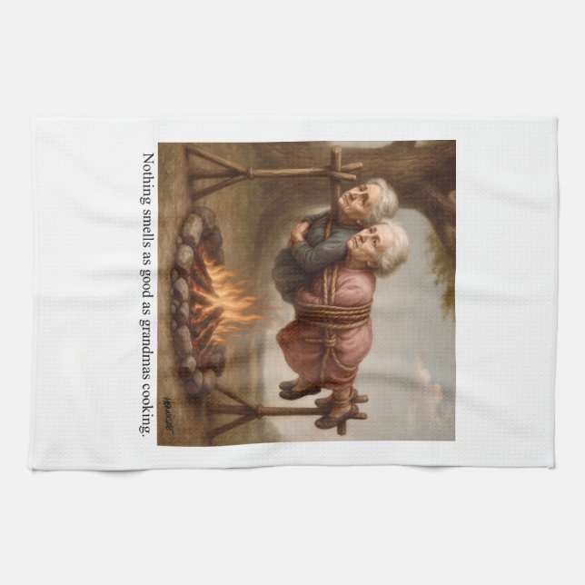 Nothing smells as good as grandmas cooking. kökshandduk (Horisontell)