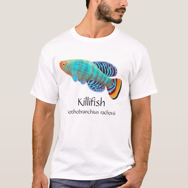 Nothobranchius Rachovii Killifish Tee Shirt (Framsida)