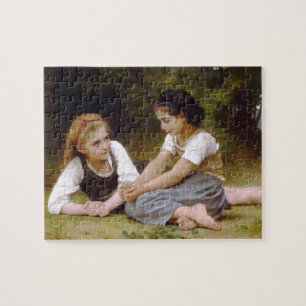 Nötihopsamlarearna av W.A. Bouguereau Pussel