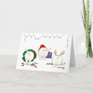 Notin'Butt a Westie Jul Helgkort