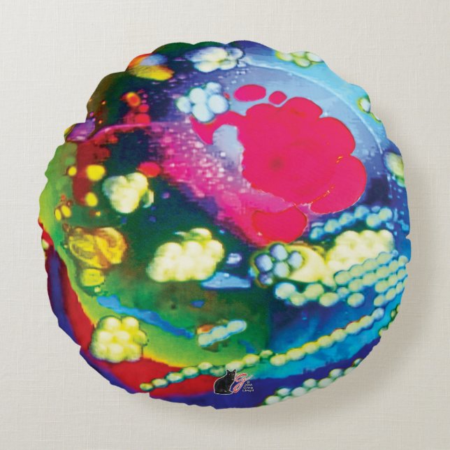 Notion i Rörelse Rund Kudde (Framsidan)