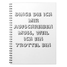 Notizbuch Anteckningsbok