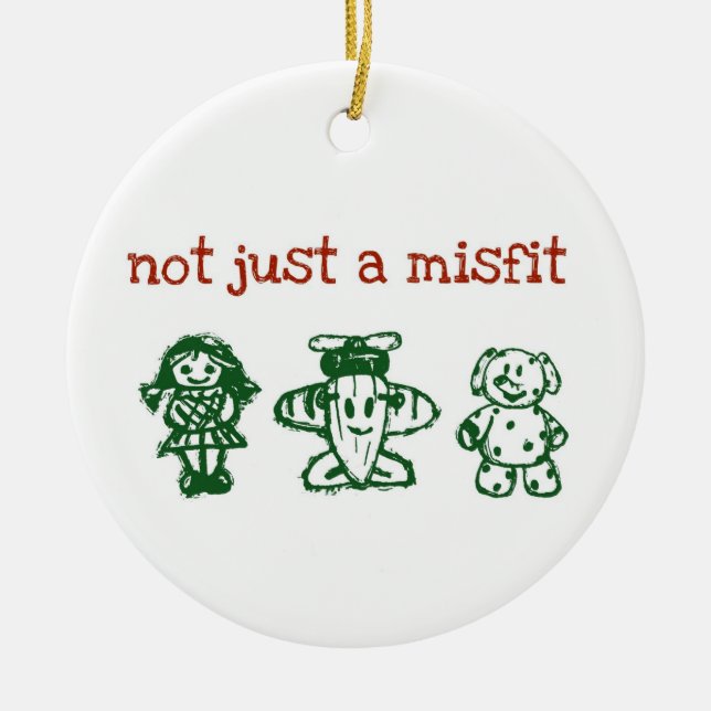 notjustxmas julgransprydnad keramik (Framsidan)