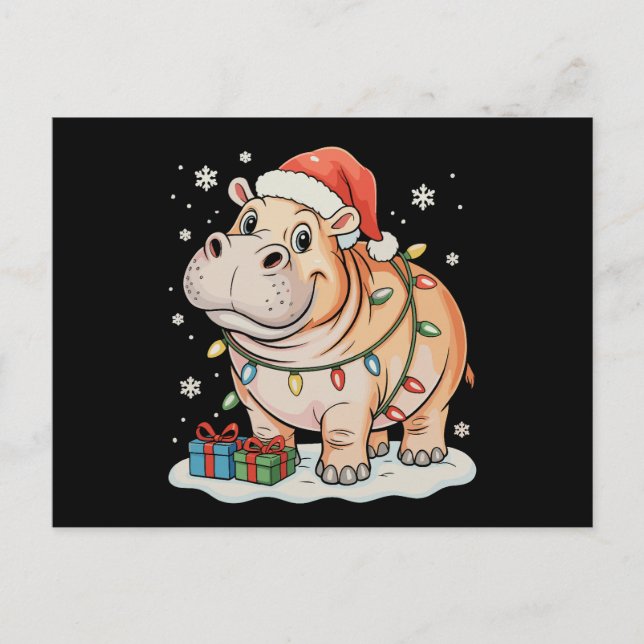 Nötkärlek julbelysning Xmas högtidsperiod Helg Vykort (Framsida)