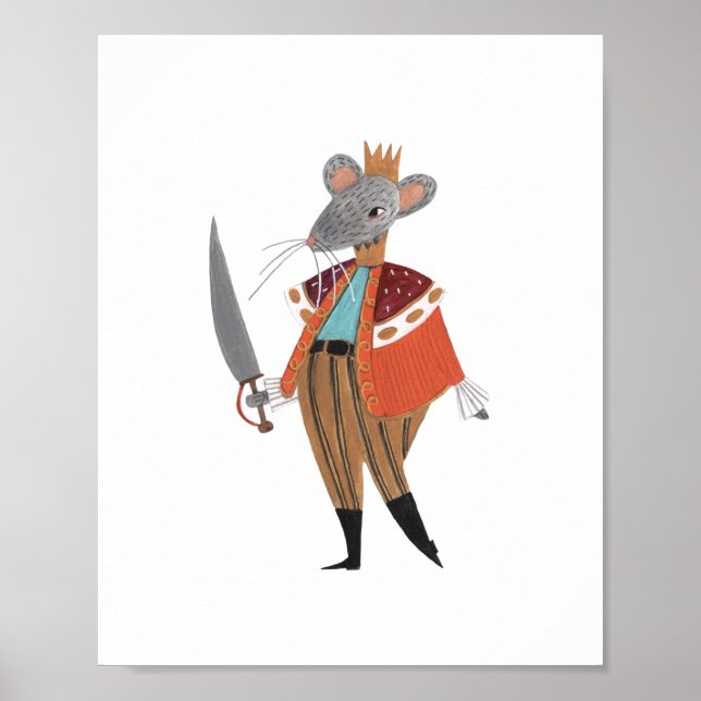 Nötknäpparbalettkaraktär | Mushärlig Poster (Framsidan)