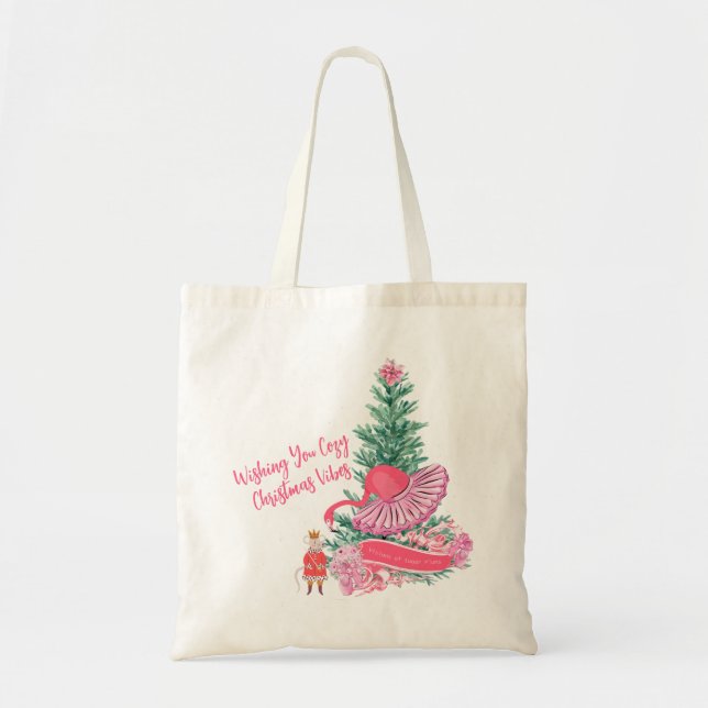 Nötknäpparbalettparodi Flamingo jul Tygkasse (Framsidan)