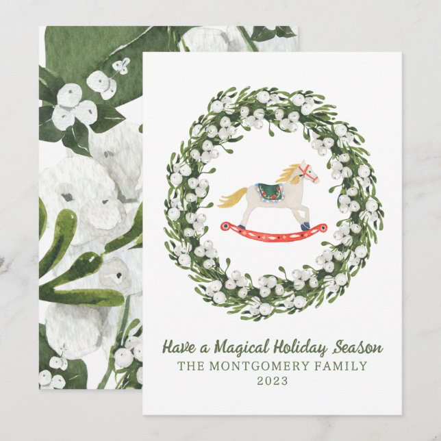 Nötknäppare Balett Grönska Julkort Inbjudningar (Fram/baksida)