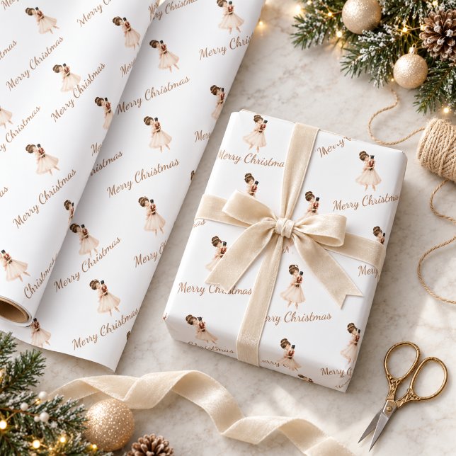 Nötknäppare Ballerina Dansare Jul Presentpapper (Skapare uppladdad)