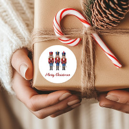 Nötknäppare God Jul Högtid Runt Klistermärke