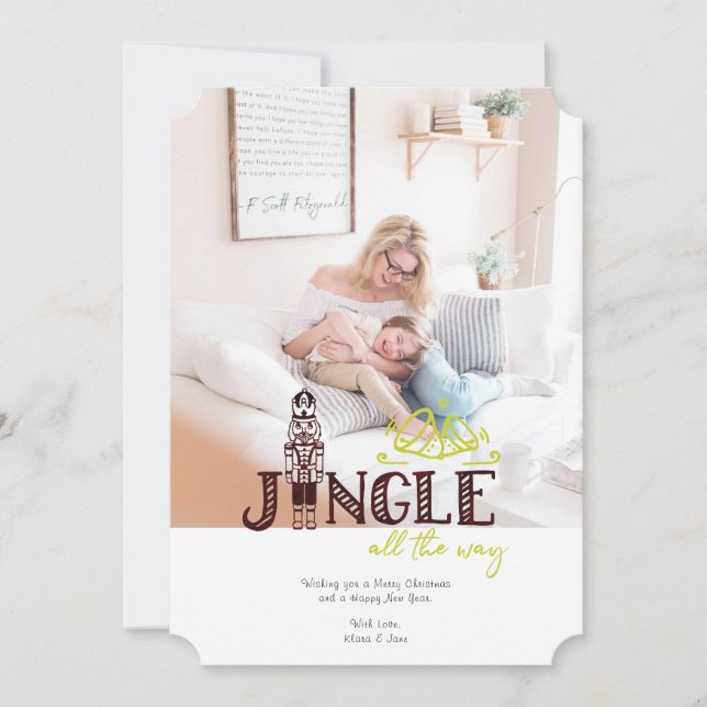 Nötknäppare Holiday Fotokort Julkort (Framsida)