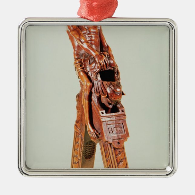 Nötknäppare i form av en man julgransprydnad metall (Framsidan)