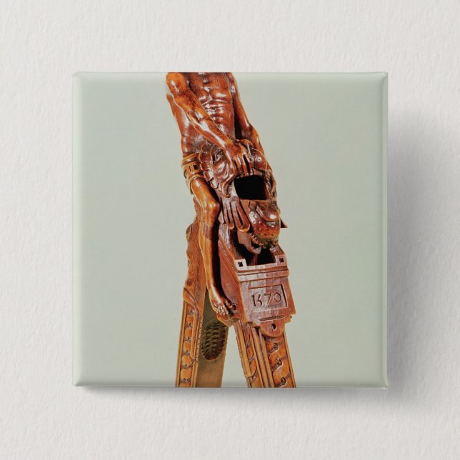 Nötknäppare i form av en man knapp (Framsida)