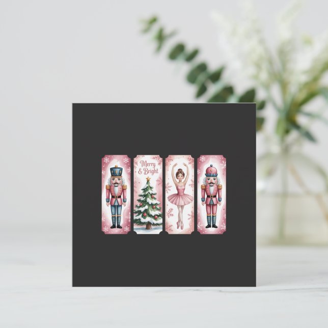 Nötknäppare jul firande present festiv  julkort (Stående Fram)